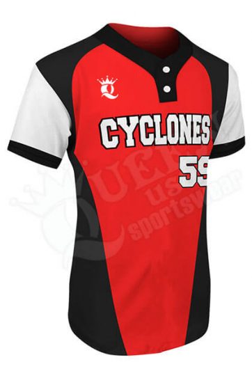 Printed Two-button Jersey - Cyclones Style