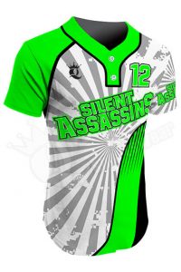 Sublimated Two-Button Jersey -Silent Assassins Style
